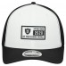 Бейсболка Las Vegas Raiders New Era White/Black Established Patch 9SEVENTY