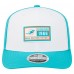 Бейсболка Miami Dolphins New Era White/Aqua Established Patch 9SEVENTY