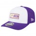 Бейсболка Minnesota Vikings New Era White/Purple Established Patch 9SEVENTY