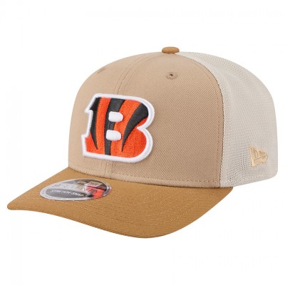 Бейсболка Cincinnati Bengals New Era Light Beige Two-Tone Trucker 9SEVENTY