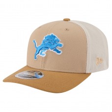 Бейсболка Detroit Lions New Era Light Beige Two-Tone Trucker 9SEVENTY
