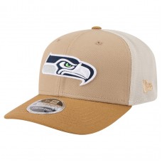 Бейсболка Seattle Seahawks New Era Light Beige Two-Tone Trucker 9SEVENTY