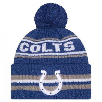Шапка с помпоном Indianapolis Colts New Era Royal Classic