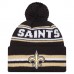 Шапка с помпоном New Orleans Saints New Era Black Classic Шапка с помпоном New Orleans Saints New Era Black Classic