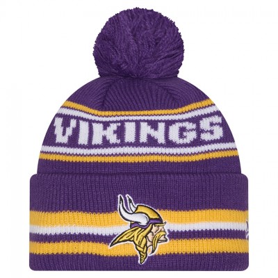 Шапка с помпоном Minnesota Vikings New Era Purple Classic