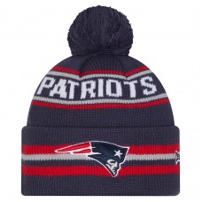 Шапка с помпоном New England Patriots New Era Navy Classic