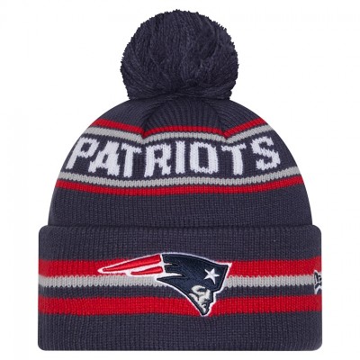 Шапка с помпоном New England Patriots New Era Navy Classic