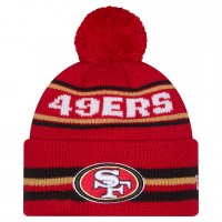 Шапка с помпоном San Francisco 49ers New Era Scarlet Classic