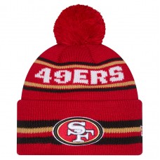 Шапка с помпоном San Francisco 49ers New Era Scarlet Classic