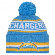 Шапка с помпоном Los Angeles Chargers New Era Powder Blue Classic