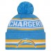 Шапка с помпоном Los Angeles Chargers New Era Powder Blue Classic