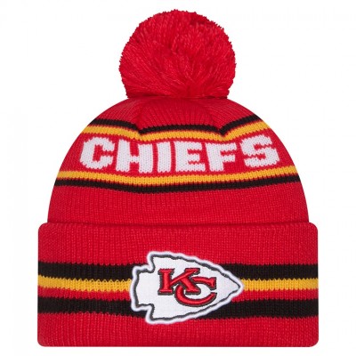 Шапка с помпоном Kansas City Chiefs New Era Red Classic