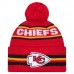Шапка с помпоном Kansas City Chiefs New Era Red Classic Шапка с помпоном Kansas City Chiefs New Era Red Classic