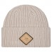 Minnesota Vikings New Era Light Beige Logo Applique Cuffed Knit Hat