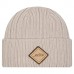 New York Jets New Era Light Beige Logo Applique Cuffed Knit Hat New York Jets New Era Light Beige Logo Applique Cuffed Knit Hat