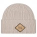 New York Giants New Era Light Beige Logo Applique Cuffed Knit Hat