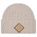 Pittsburgh Steelers New Era Light Beige Logo Applique Cuffed Knit Hat