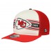 Бейсболка Kansas City Chiefs New Era Cream/Red Banner A-Frame 9FIFTY Snapback