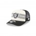 Бейсболка Las Vegas Raiders New Era Cream/Black Banner A-Frame 9FIFTY Trucker Snapback