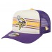 Бейсболка Minnesota Vikings New Era Cream/Purple Banner A-Frame 9FIFTY Trucker Snapback Бейсболка Minnesota Vikings New Era Cream/Purple Banner A-Frame 9FIFTY Trucker Snapback