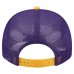 Бейсболка Minnesota Vikings New Era Cream/Purple Banner A-Frame 9FIFTY Trucker Snapback