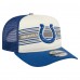 Бейсболка Indianapolis Colts New Era Cream/Royal Banner A-Frame 9FIFTY Trucker Snapback