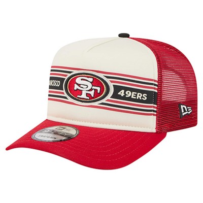 Бейсболка San Francisco 49ers New Era Cream/Scarlet Banner A-Frame 9FIFTY Trucker Snapback