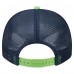 Бейсболка Seattle Seahawks New Era Cream/College Navy Banner A-Frame 9FIFTY Trucker Snapback
