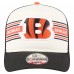 Бейсболка Cincinnati Bengals New Era Cream/Black Banner A-Frame 9FIFTY Trucker Snapback