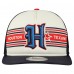 Бейсболка Houston Texans New Era Cream/Navy Banner A-Frame 9FIFTY Trucker Snapback