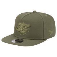 Бейсболка Miami Dolphins New Era Olive Color Pack A-Frame 9FIFTY Snapback