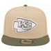 Бейсболка Kansas City Chiefs New Era Light Beige/Olive Color Pack A-Frame 9FIFTY Snapback