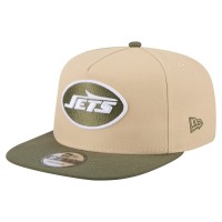 Бейсболка New York Jets New Era Khaki/Olive Color Pack A-Frame 9FIFTY Snapback