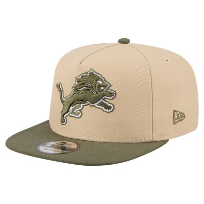 Бейсболка Detroit Lions New Era Light Beige/Olive Color Pack A-Frame 9FIFTY Snapback