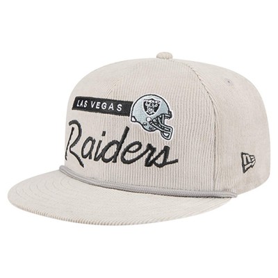 Бейсболка Las Vegas Raiders New Era Gray Cord Rope Corduroy 9FIFTY Snapback