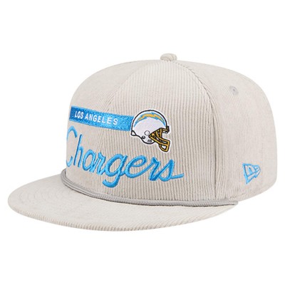 Бейсболка Los Angeles Chargers New Era Gray Cord Rope Corduroy 9FIFTY Snapback
