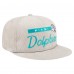Бейсболка Miami Dolphins New Era Gray Cord Rope Corduroy 9FIFTY Snapback