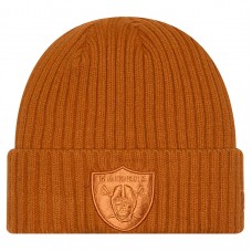 Las Vegas Raiders New Era Brown Color Pack Cuffed Knit Hat
