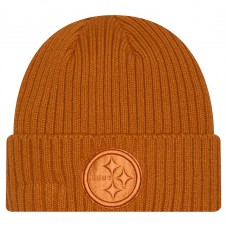 Pittsburgh Steelers New Era Brown Color Pack Cuffed Knit Hat