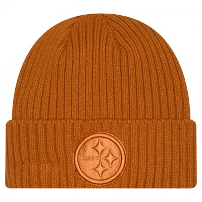 Pittsburgh Steelers New Era Brown Color Pack Cuffed Knit Hat