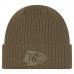 Kansas City Chiefs New Era Olive Color Pack Cuffed Knit Hat