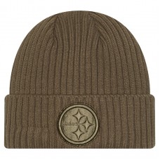Pittsburgh Steelers New Era Olive Color Pack Cuffed Knit Hat