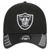 Бейсболка Las Vegas Raiders New Era Black Visor Hit 39THIRTY