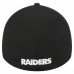 Бейсболка Las Vegas Raiders New Era Black Visor Hit 39THIRTY