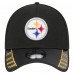 Бейсболка Pittsburgh Steelers New Era Black Visor Hit 39THIRTY