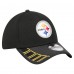 Бейсболка Pittsburgh Steelers New Era Black Visor Hit 39THIRTY