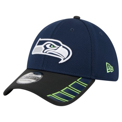 Бейсболка Seattle Seahawks New Era College Navy Visor Hit 39THIRTY