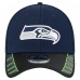 Бейсболка Seattle Seahawks New Era College Navy Visor Hit 39THIRTY