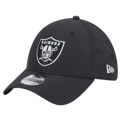 Бейсболка Las Vegas Raiders New Era Black Night 39THIRTY