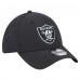 Бейсболка Las Vegas Raiders New Era Black Night 39THIRTY